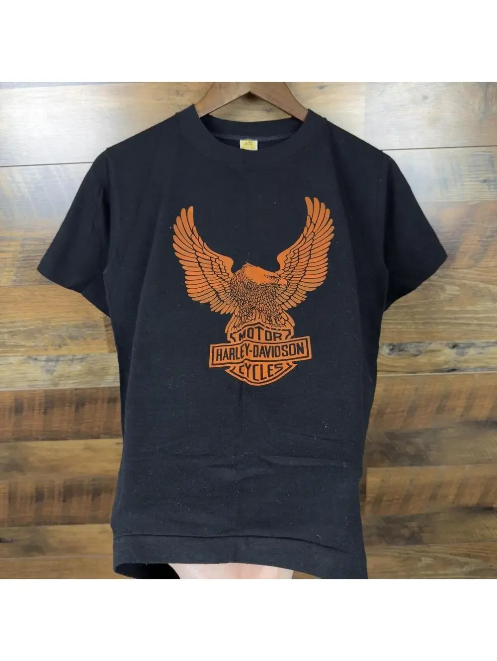 Vintage 80s Harley Davidson Robison Daytona Beach Eagle T-Shirt Sz M Velva Sheen